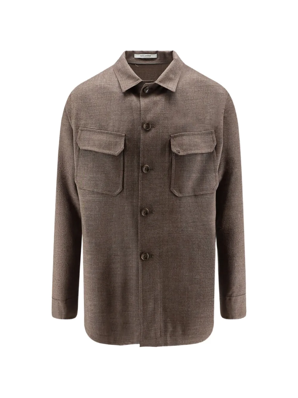Tagliatore button-up shirt jacket - Braun