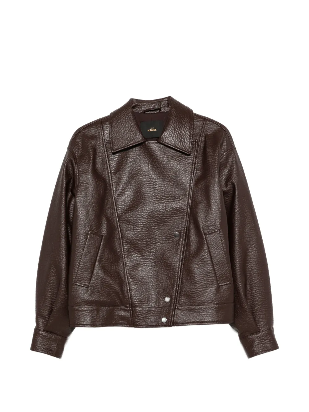 TWINSET leather jacket - Marrone