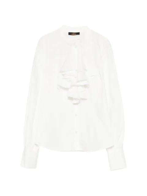 TWINSET ruffle-trimmed puff-sleeve blouse