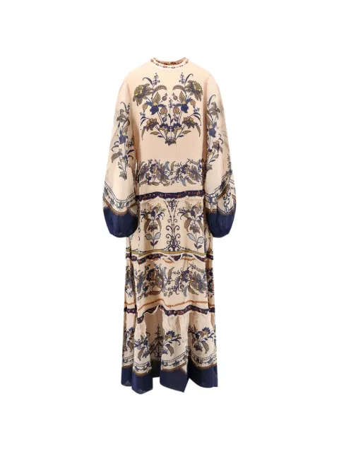 FARM Rio floral-print ruffled midi dress