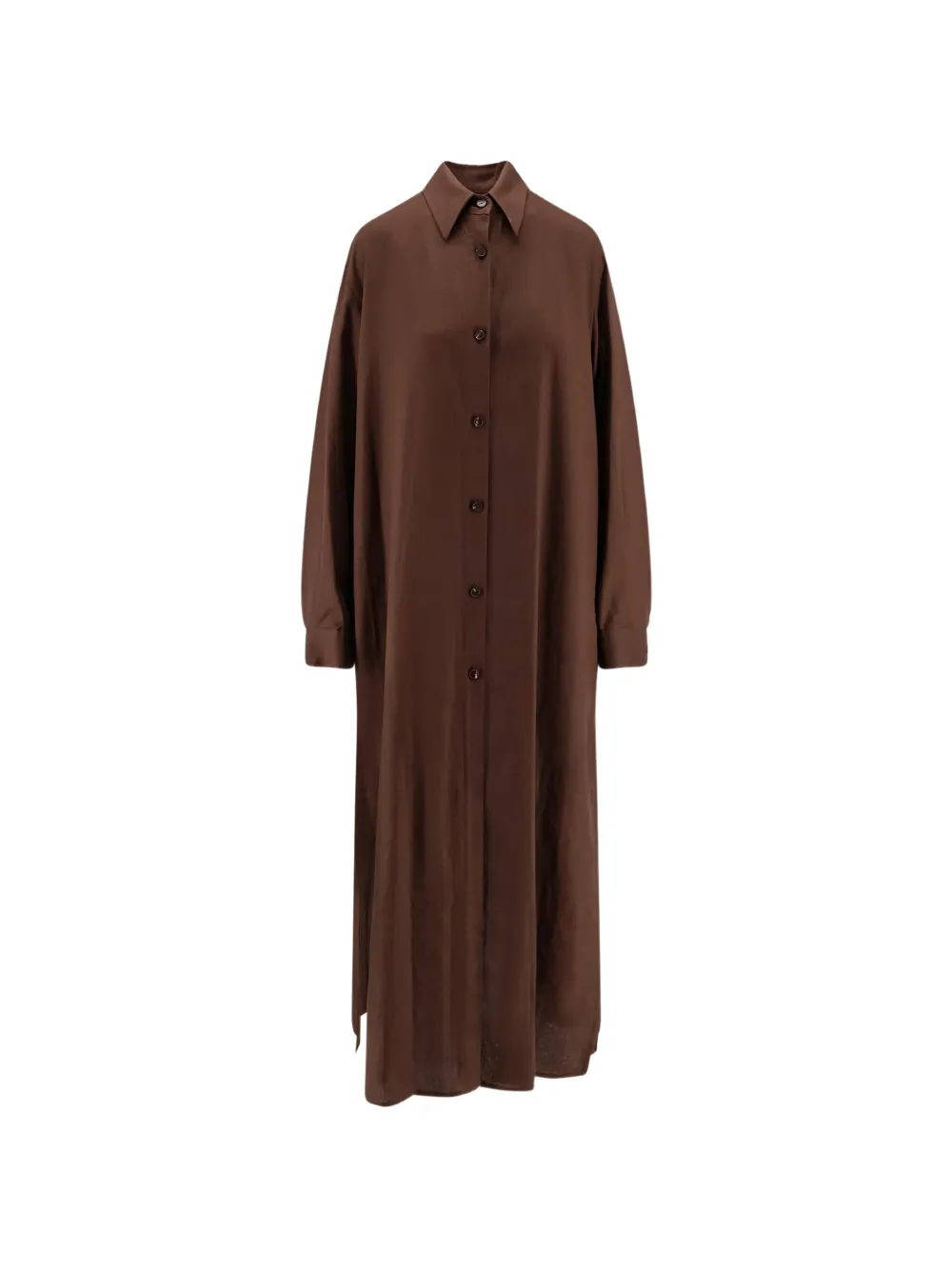 Hevo Arigliano button-up maxi shirt dress - Brown
