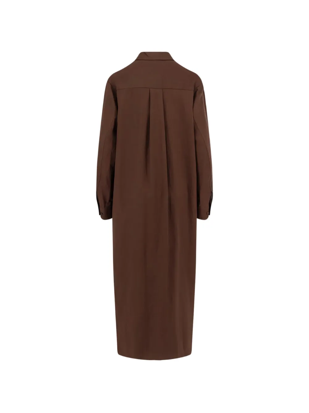Hevo Arigliano button-up maxi shirt dress Bruin