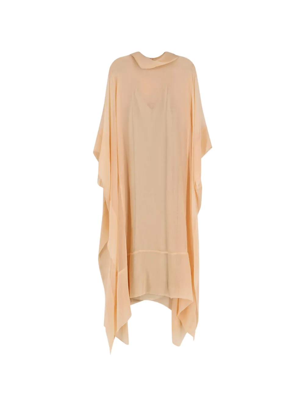 Alberta Ferretti chiffon asymmetric dress - Neutrals