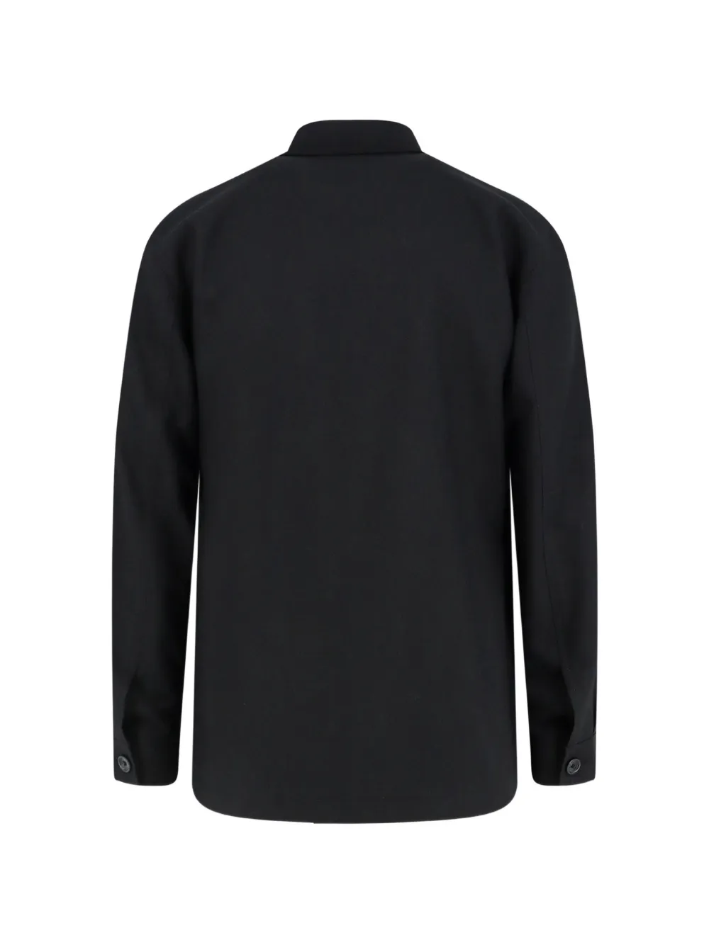 Tagliatore Button-front Overshirt In Black