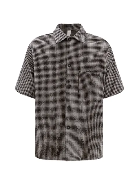 Hevo check-pattern short-sleeve shirt