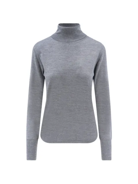 ASPESI roll-neck ribbed-trim fine-knit top