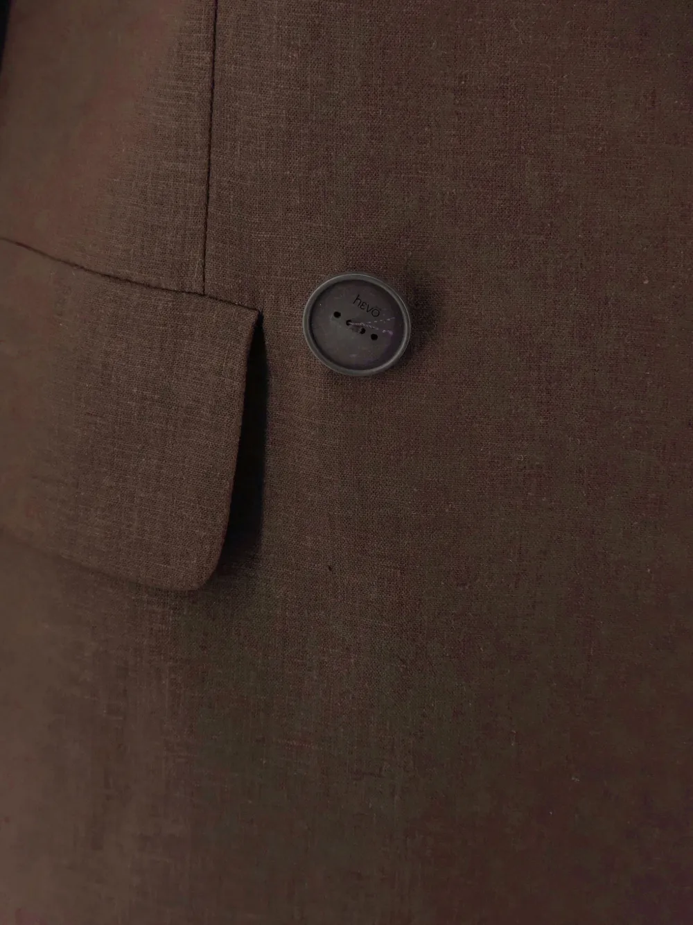 Hevo Rocchetta double-breasted suit Bruin