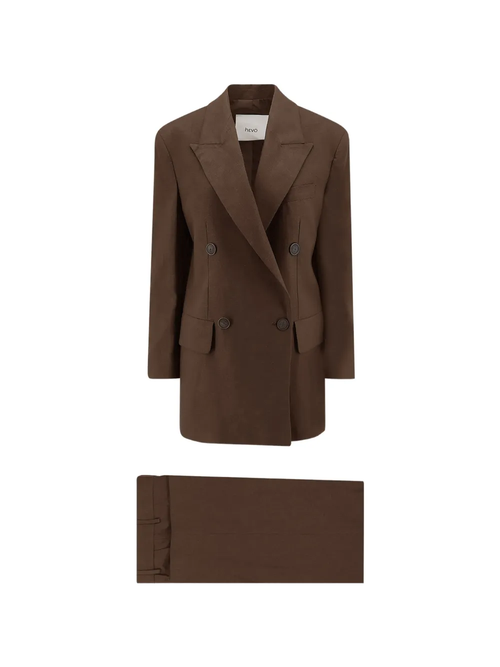 Hevo Rocchetta double-breasted suit - Marrone