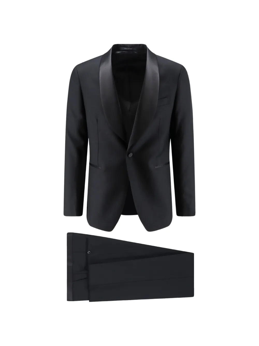 Tagliatore satin-lapel virgin wool tuxedo - Nero