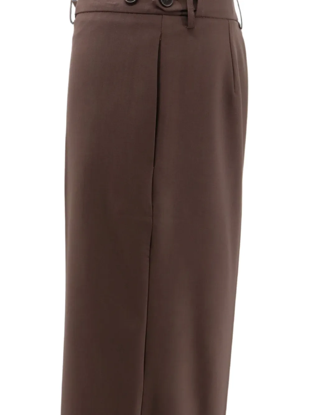 Alysi wide-leg trousers Bruin