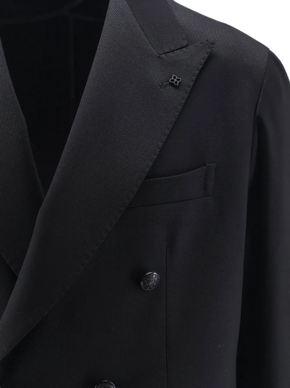 Tagliatore Blazer met dubbele rij knopen en puntige revers Zwart