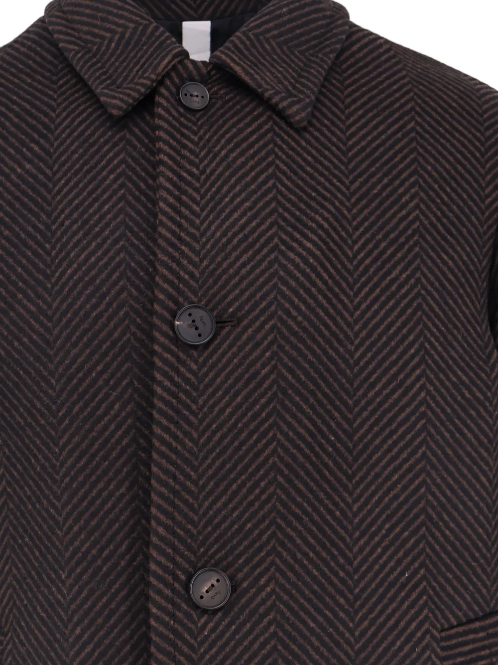 Hevo single-breasted trench coat Bruin