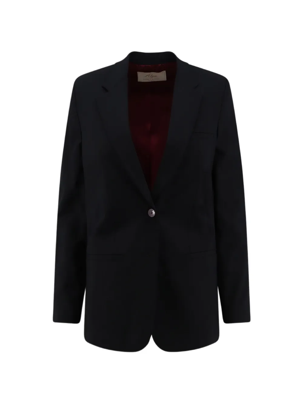 Alysi Single-breasted Blazer In Black