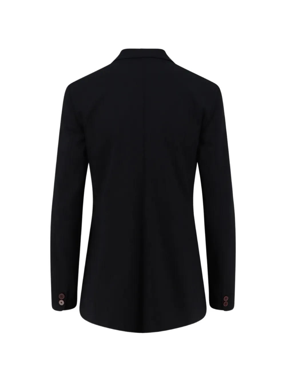 Alysi Single-breasted Stretch Virgin Wool Blazer In Black