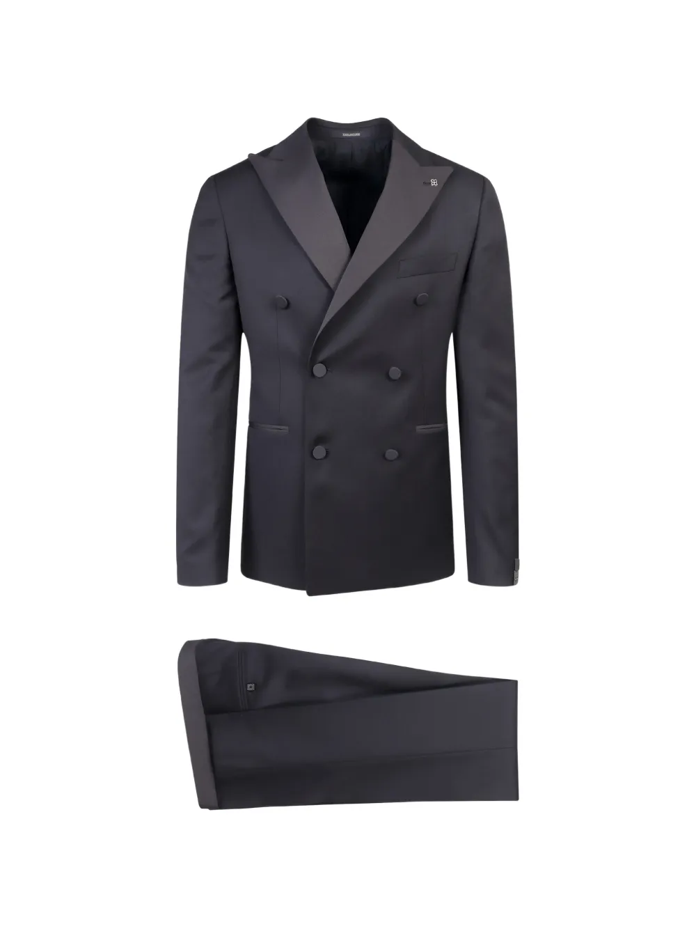 Tagliatore double-breasted wool tuxedo - Schwarz