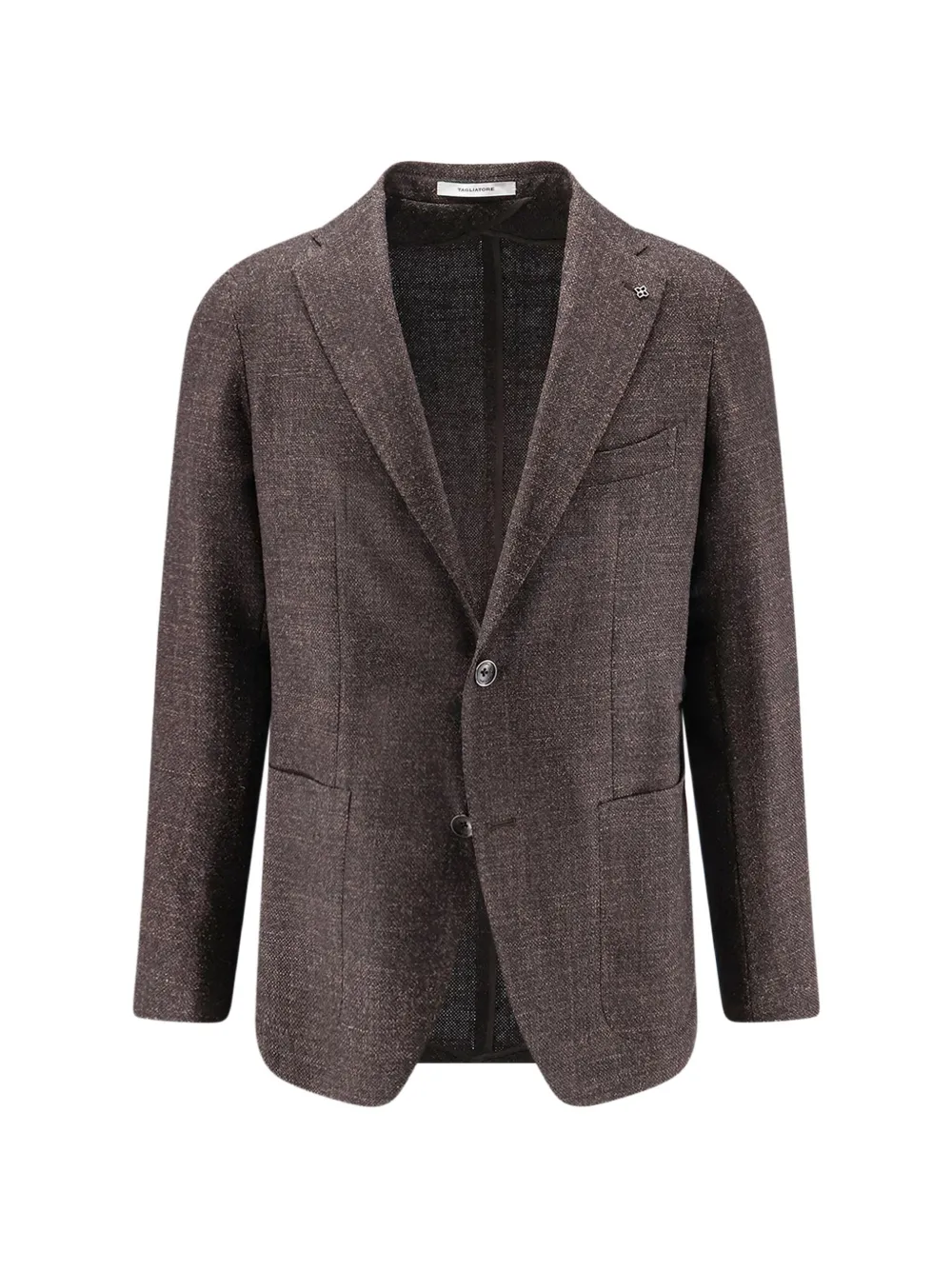 Tagliatore single-breasted textured-finish blazer - Marrone