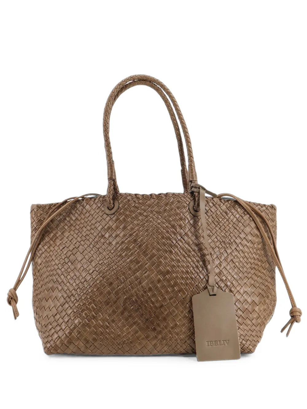 IBELIV woven leather shoulder bag
