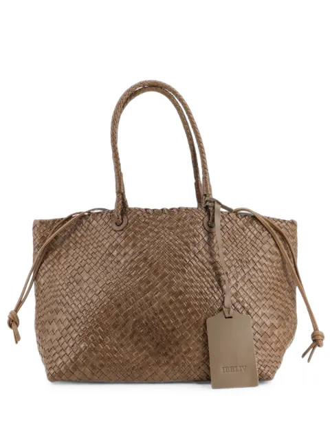 IBELIV woven leather shoulder bag
