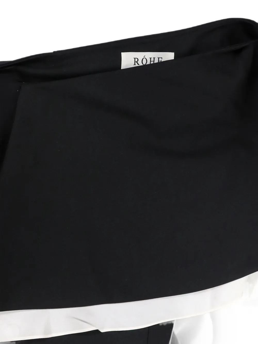 Rohe One-shoulder Caped Wool-blend Top In Black