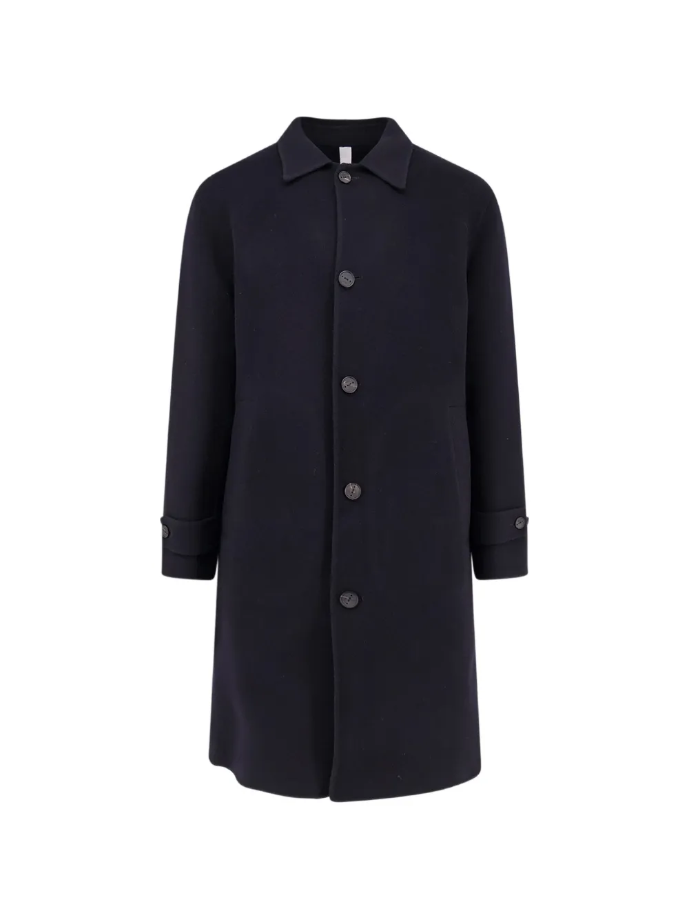 Hevo Loconia Button-fastening Coat In Blue
