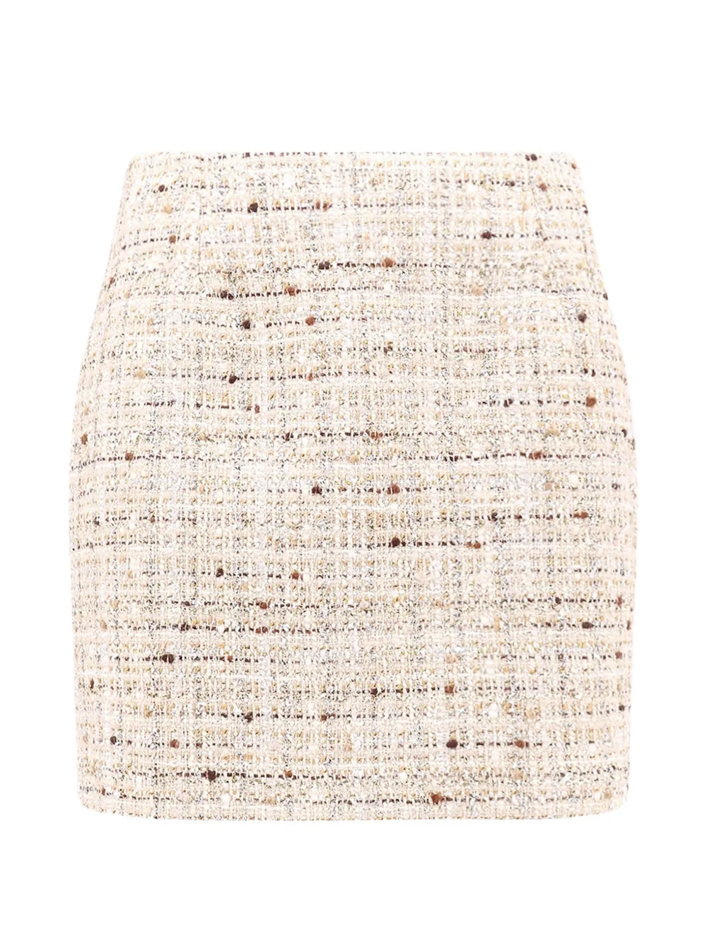Tagliatore tweed-effect mini skirt Beige