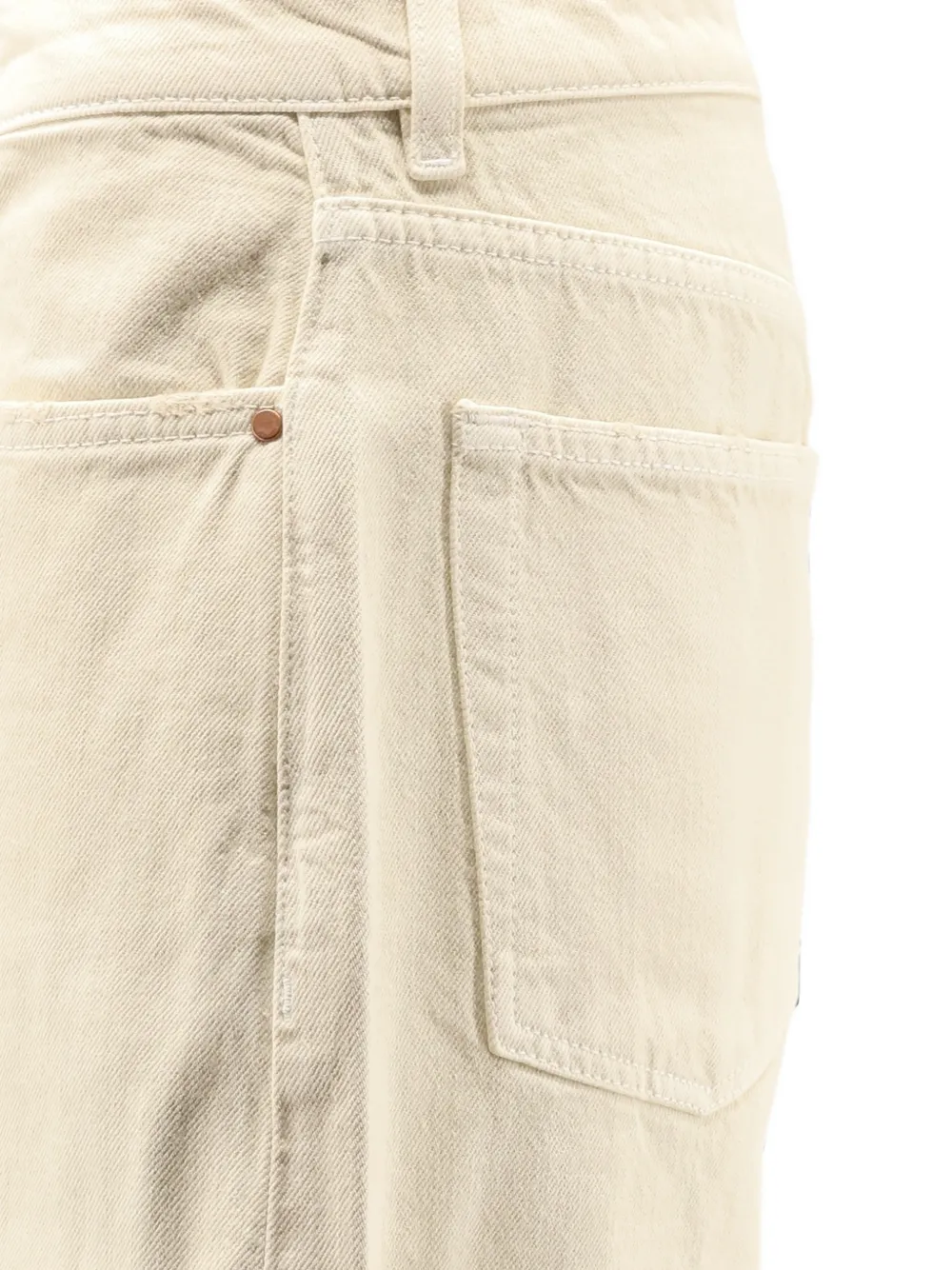 3x1 Jeans met omgeslagen pijpen Beige