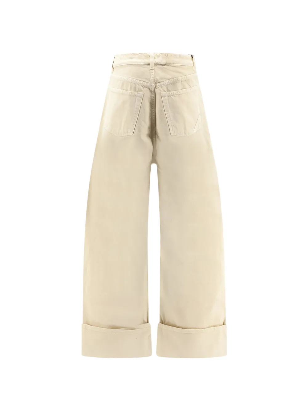 3x1 Jeans met omgeslagen pijpen Beige