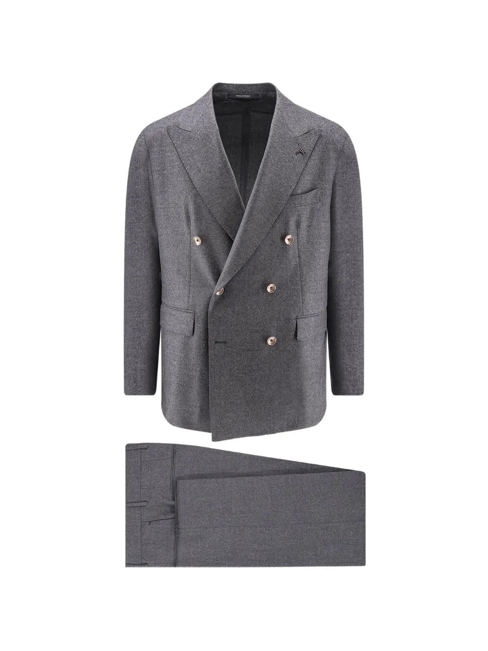 Tagliatore double-breasted wool suit - Grigio