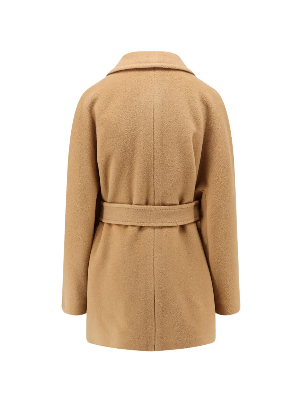 Tagliatore Denise belted notch-lapel coat Beige