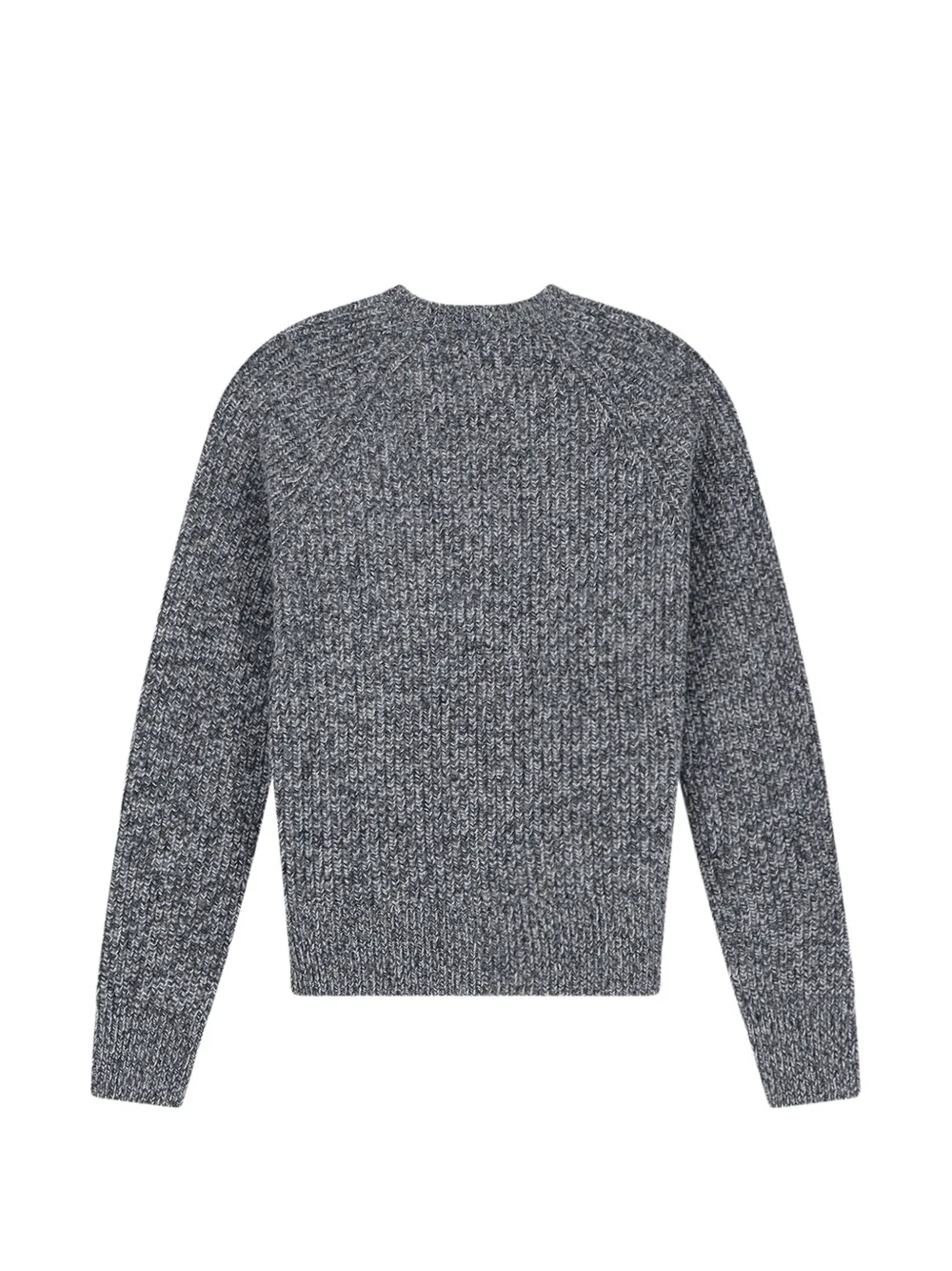 ASPESI Ribgebreide trui met raglan mouwen Grijs