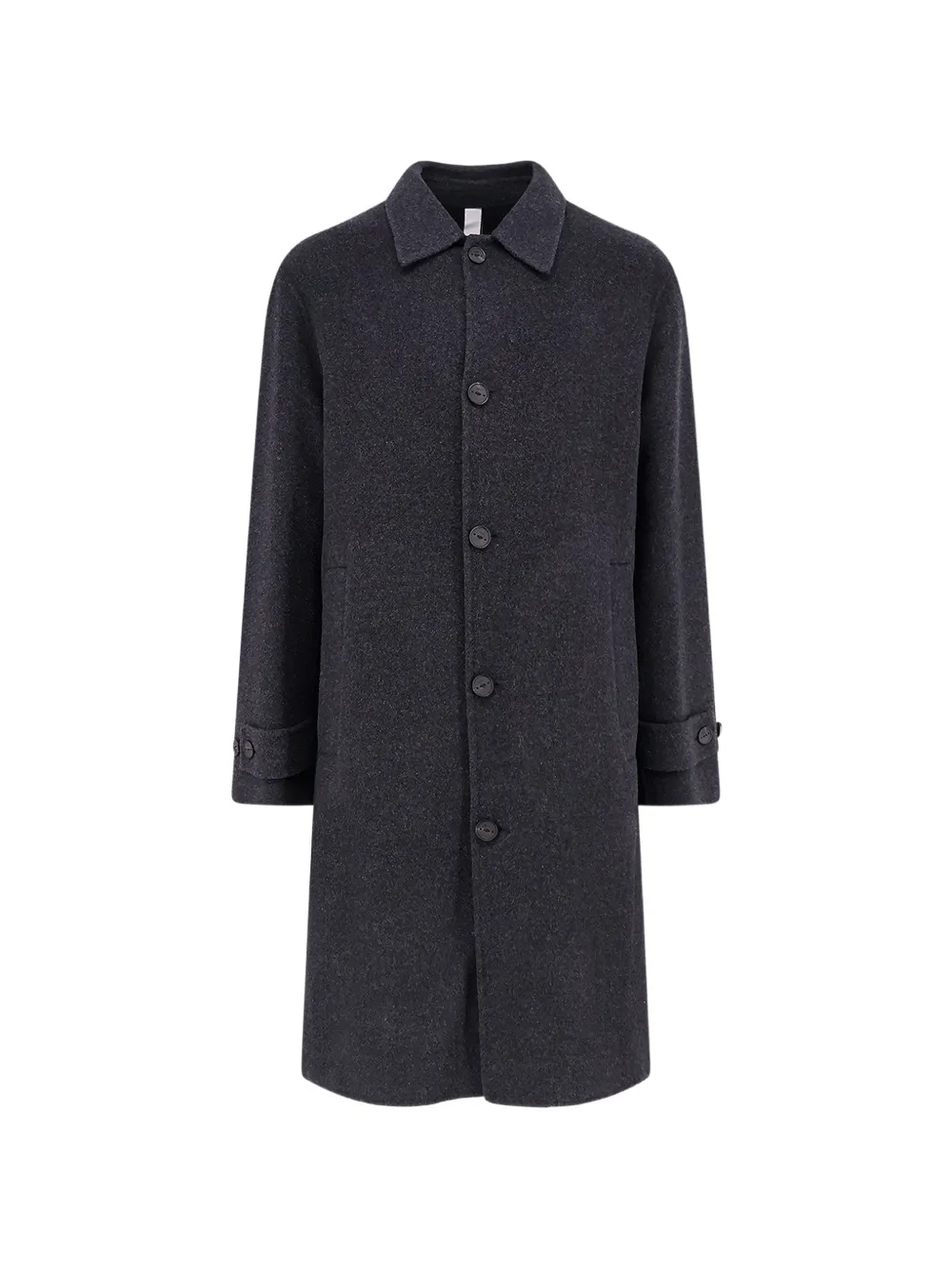 Hevo Loconia Button-up Single-breasted Coat In Grey