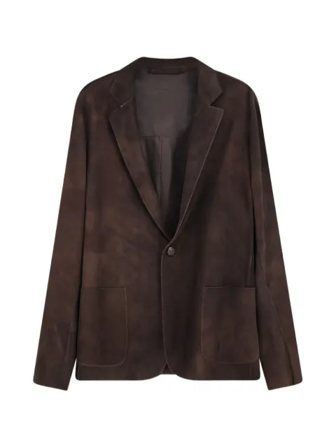 Salvatore Santoro notch-lapel suede jacket