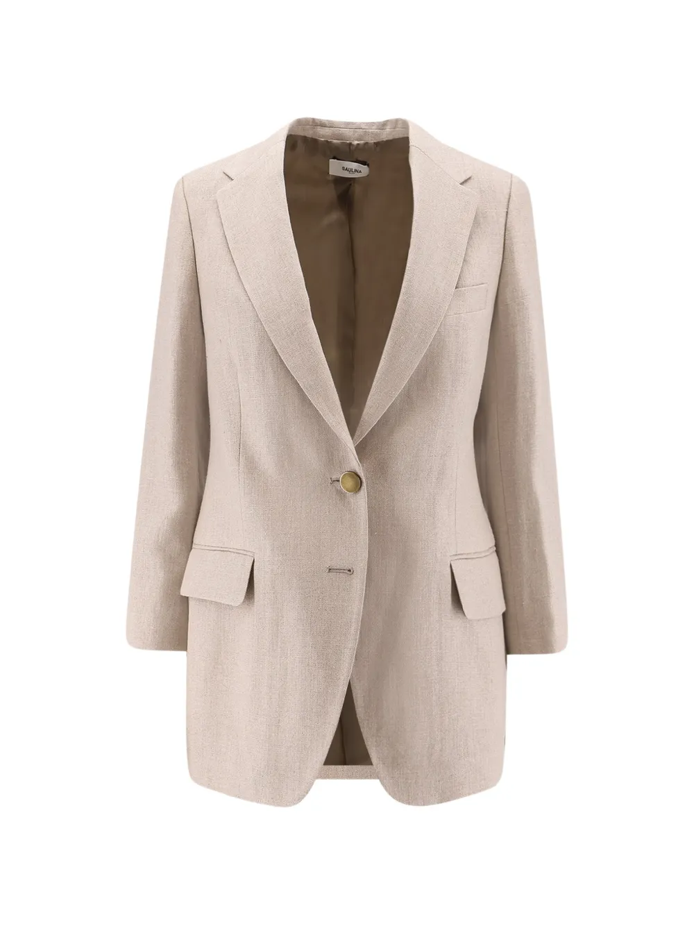 Saulina Antonia Single-breasted Blazer In Neutral