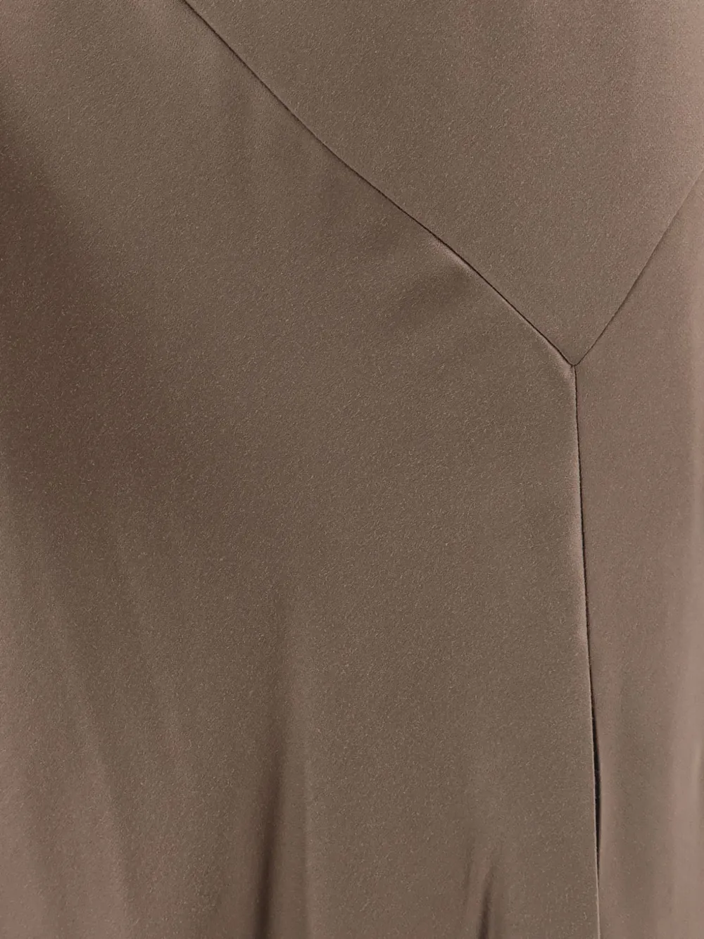 Alberta Ferretti Satijnen maxi-jurk met split Bruin