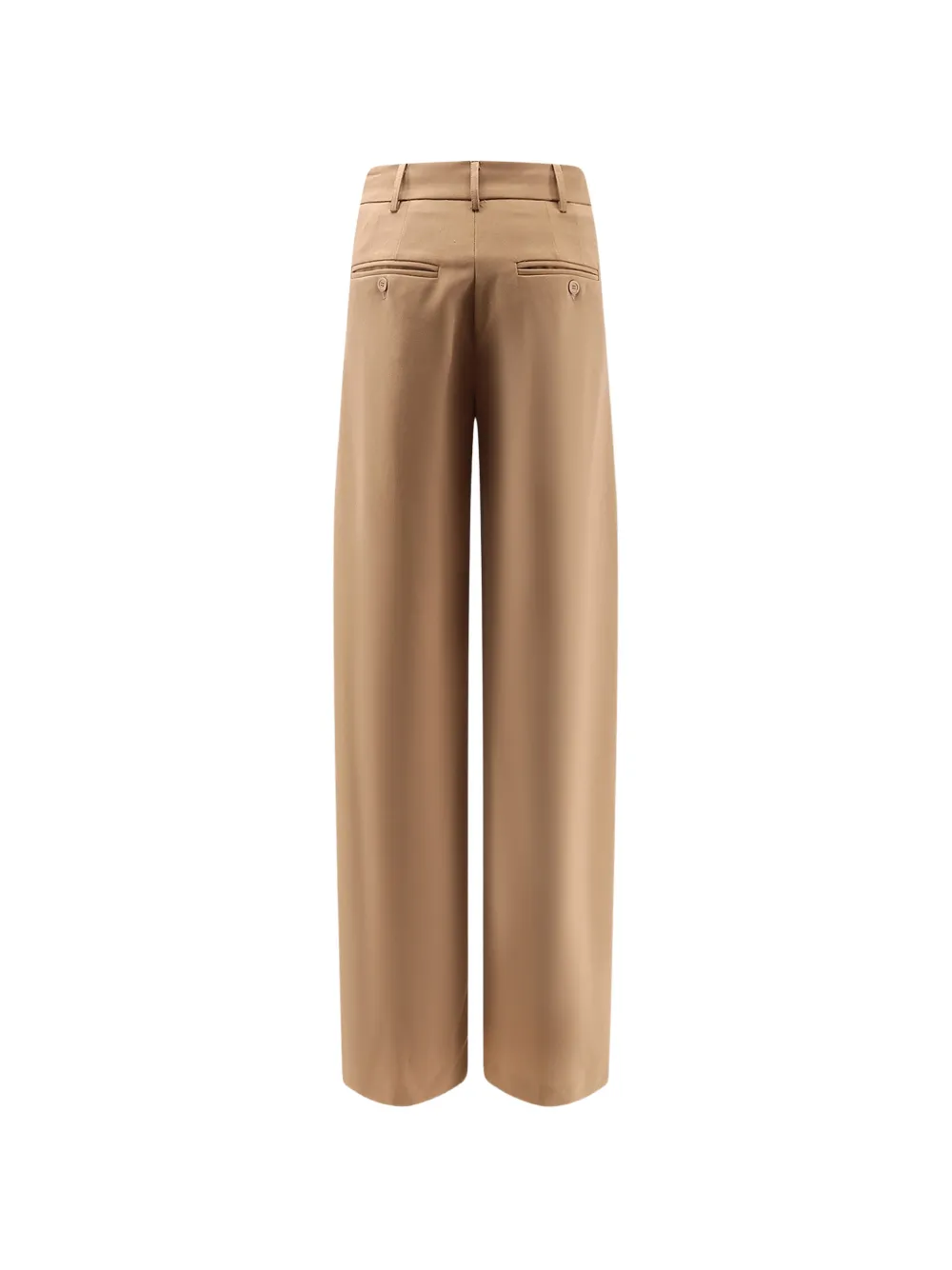 Semicouture Laila broek met wijde pijpen en zijsplit Beige