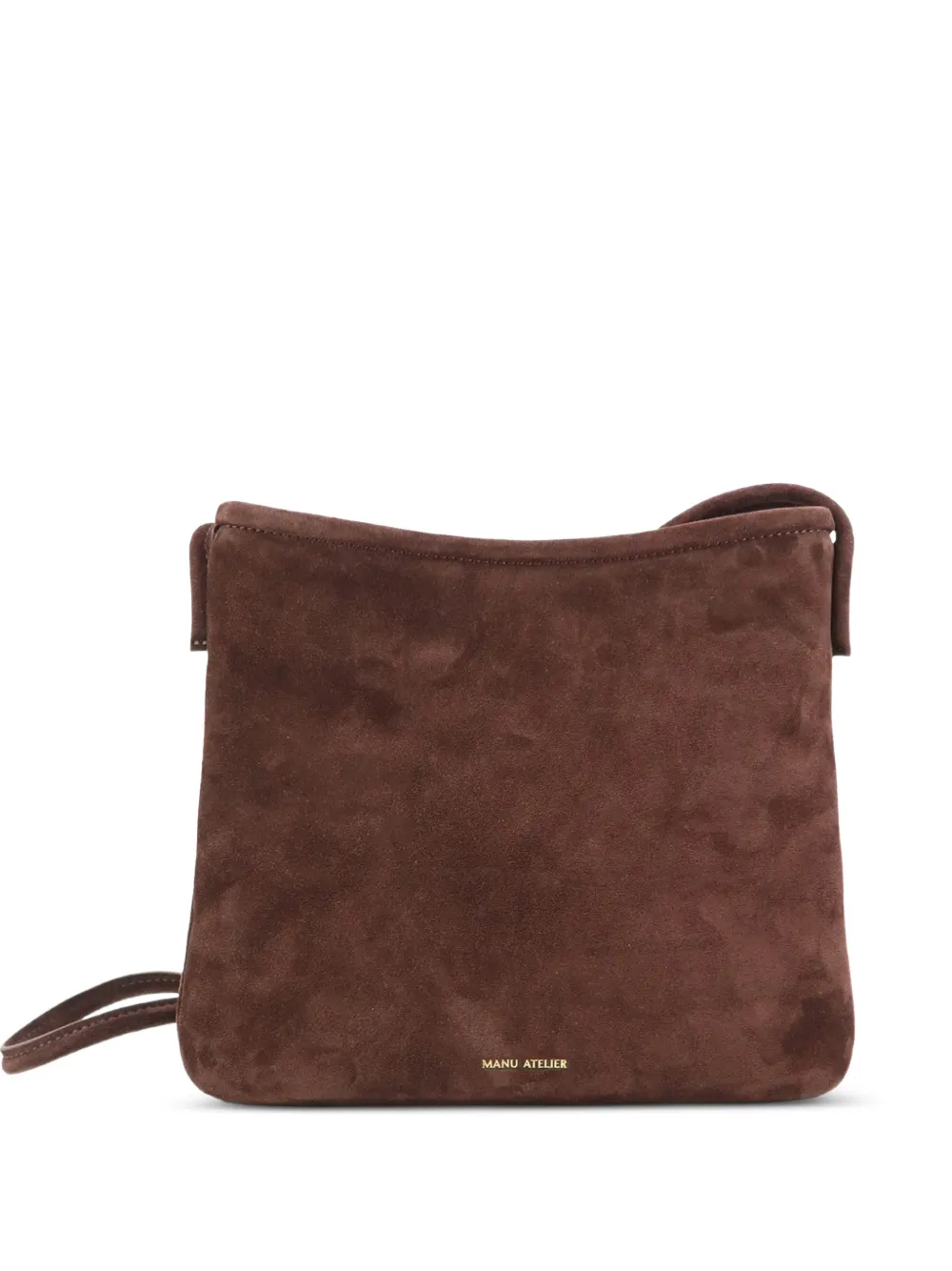 Manu Atelier Fidéle suede cross body bag - Marrone