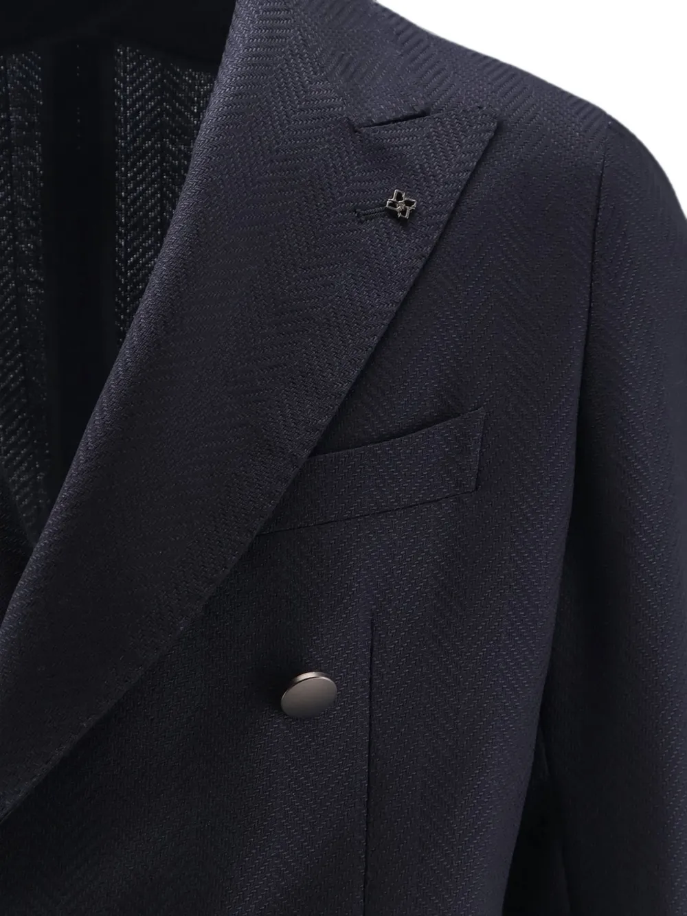 Tagliatore Blazer met visgraat patroon Blauw