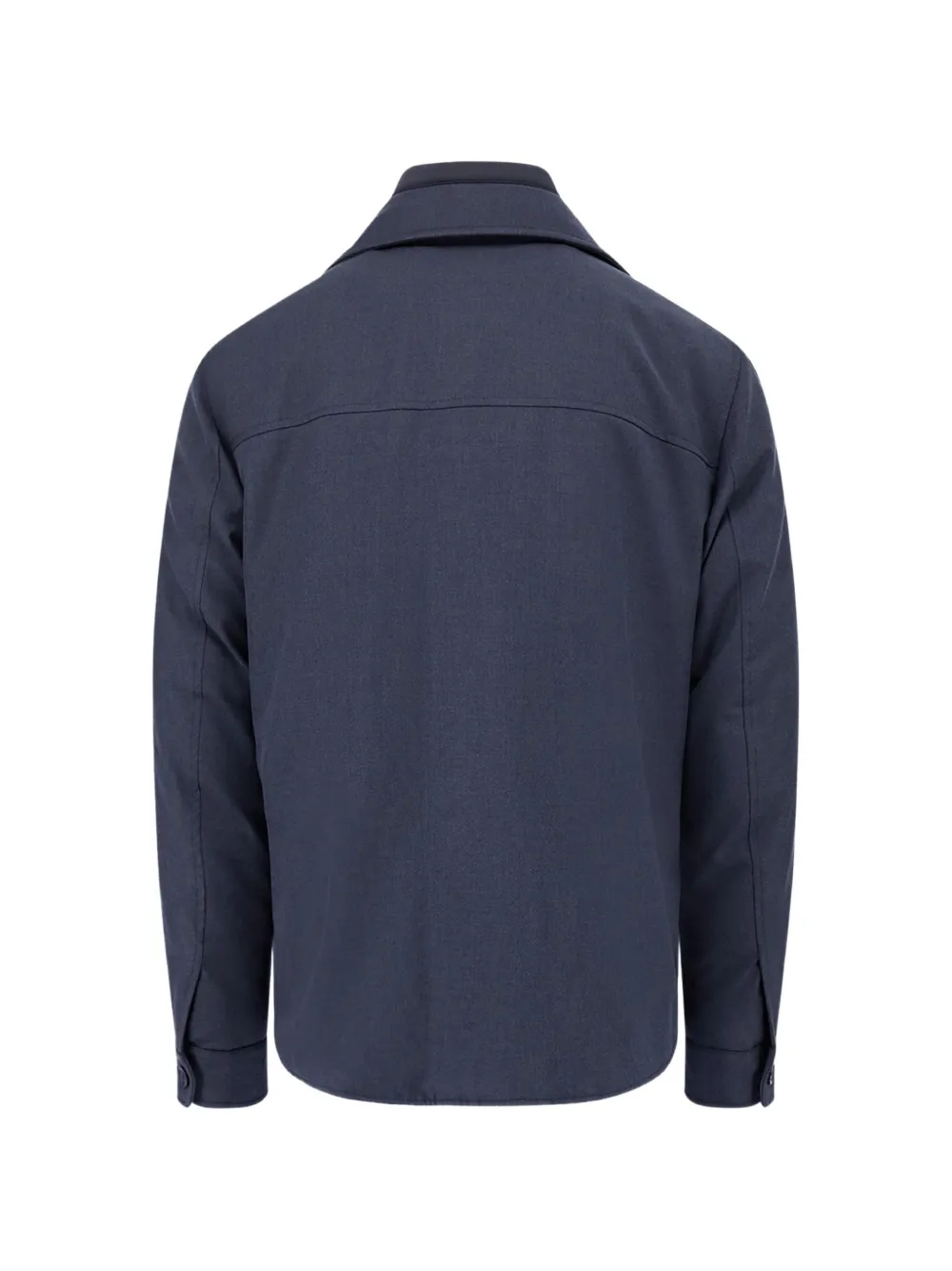 Moorer button-up padded jacket Blauw