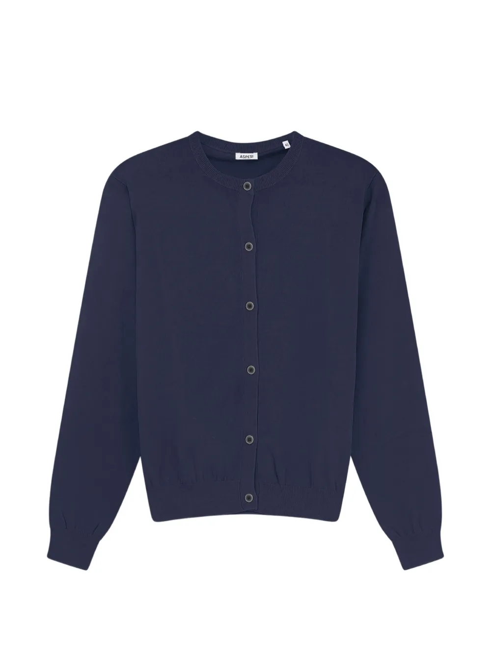 ASPESI button-up crew-neck cardigan - Blau