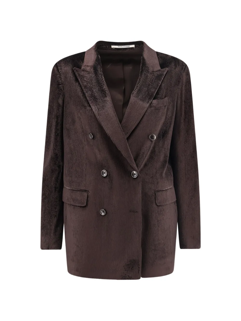 Tagliatore corduroy double-breasted blazer - Braun