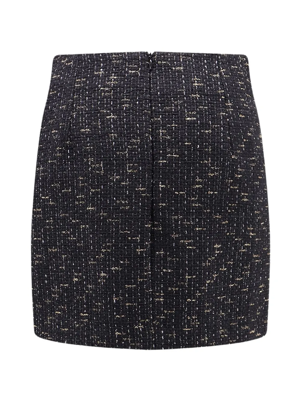 Tagliatore May tweed-effect mini skirt Zwart