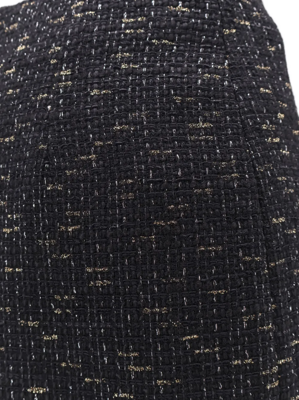 Tagliatore May tweed-effect mini skirt Zwart