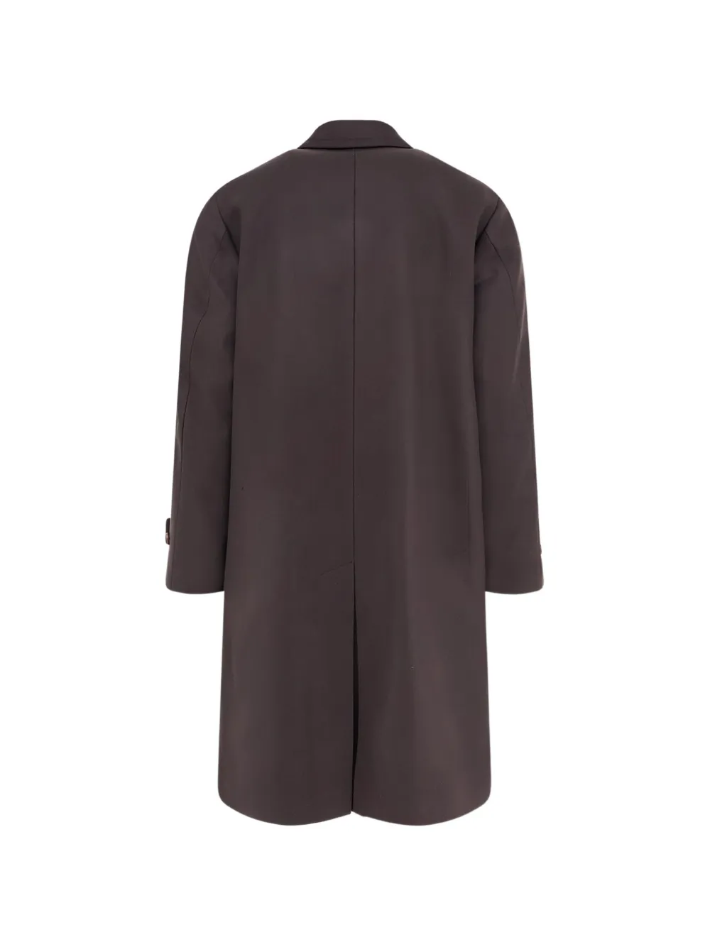 Hevo Loconia button-up single-breasted coat Bruin