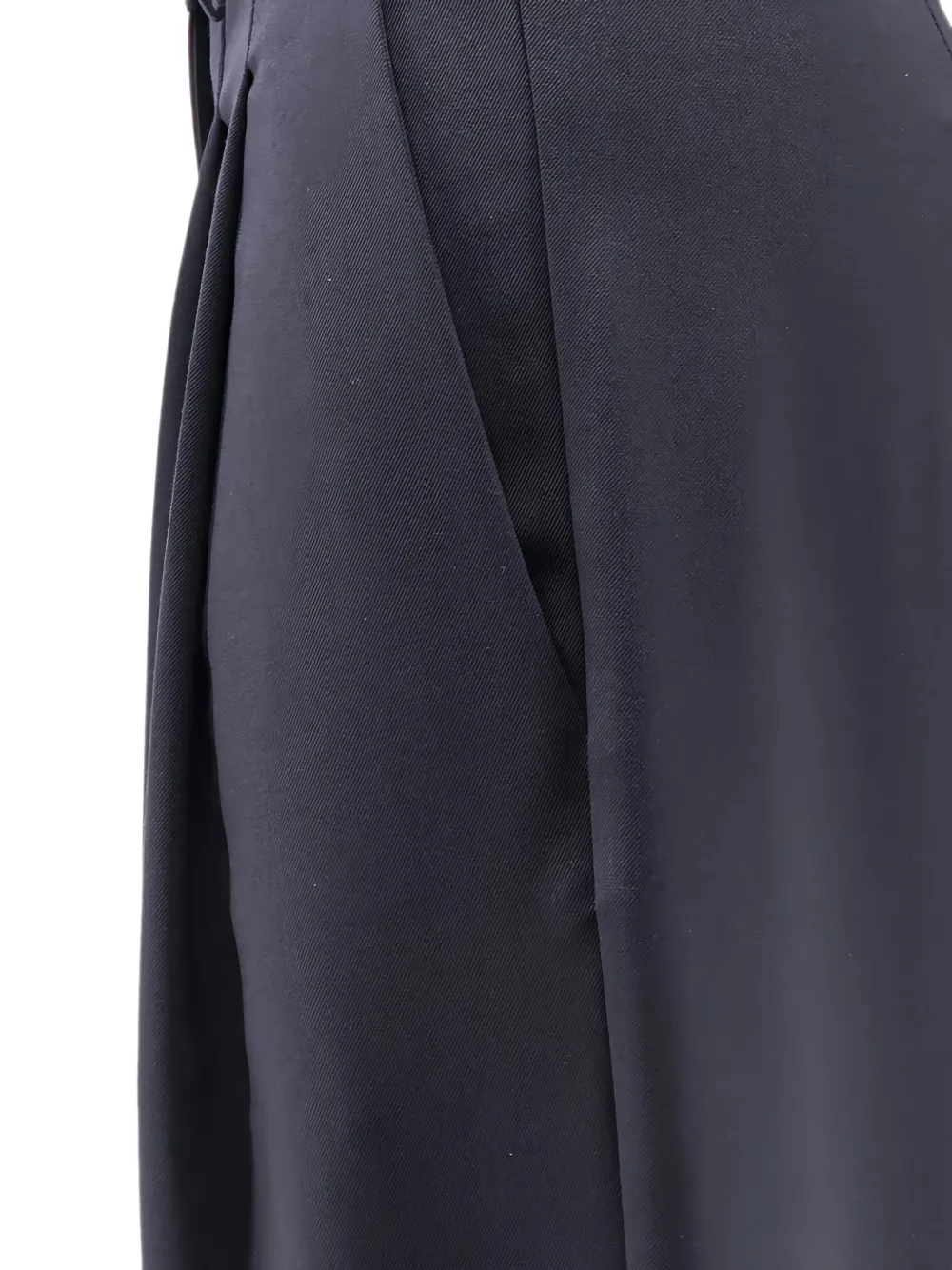 Alysi Plooibroek met wijde pijpen Blauw