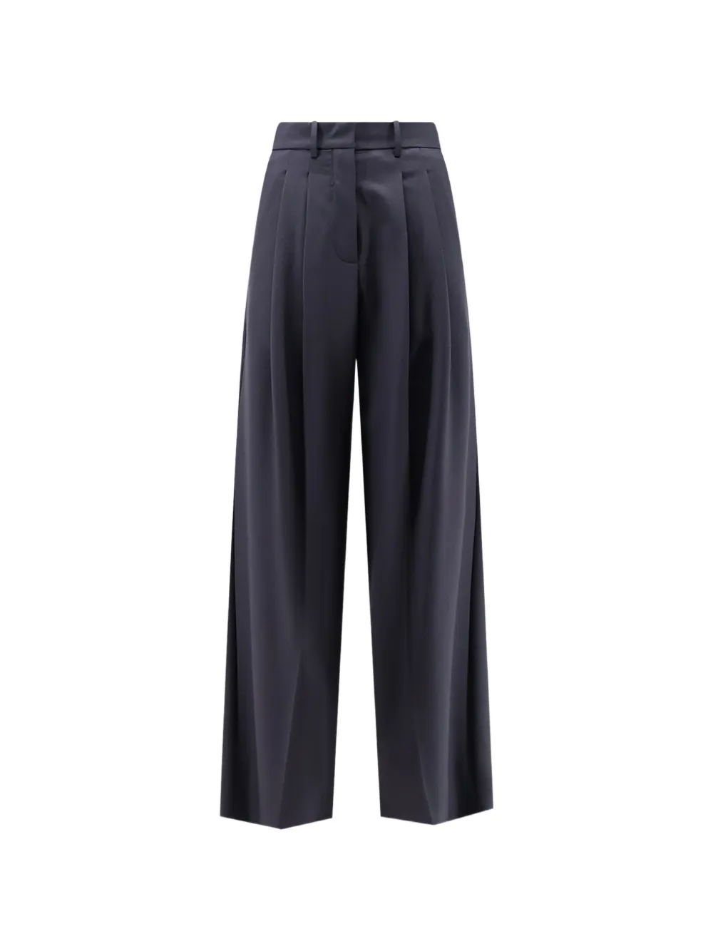 Alysi pleated wide-leg trousers - Blau