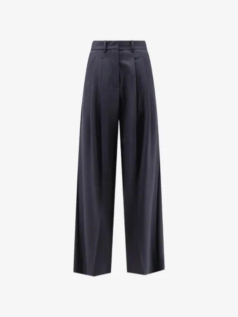Alysi pleated wide-leg trousers