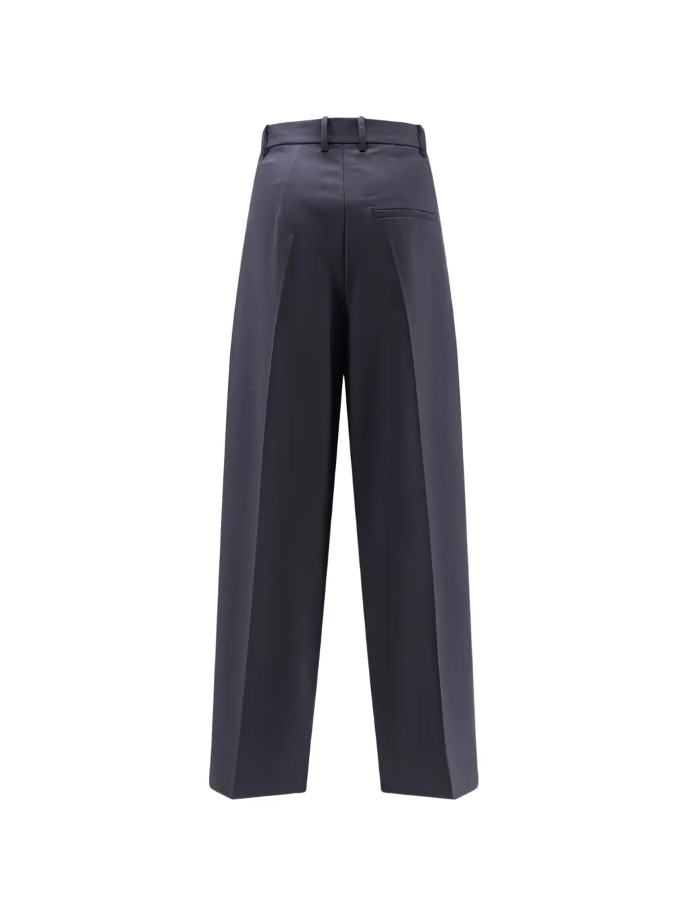 Alysi Plooibroek met wijde pijpen Blauw