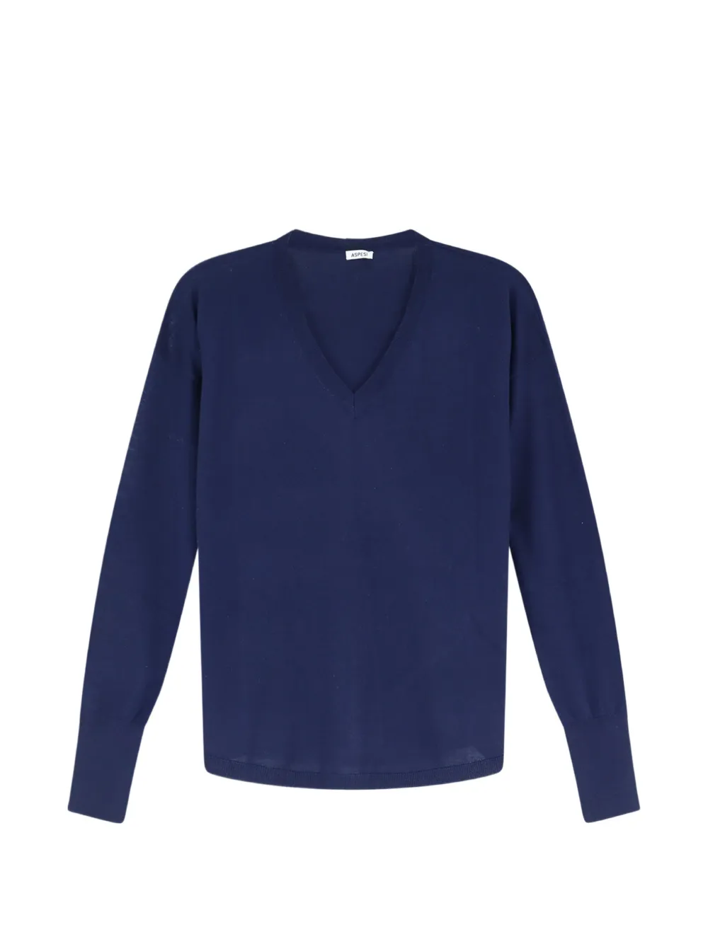 ASPESI V-neck long-sleeve fine-knit top