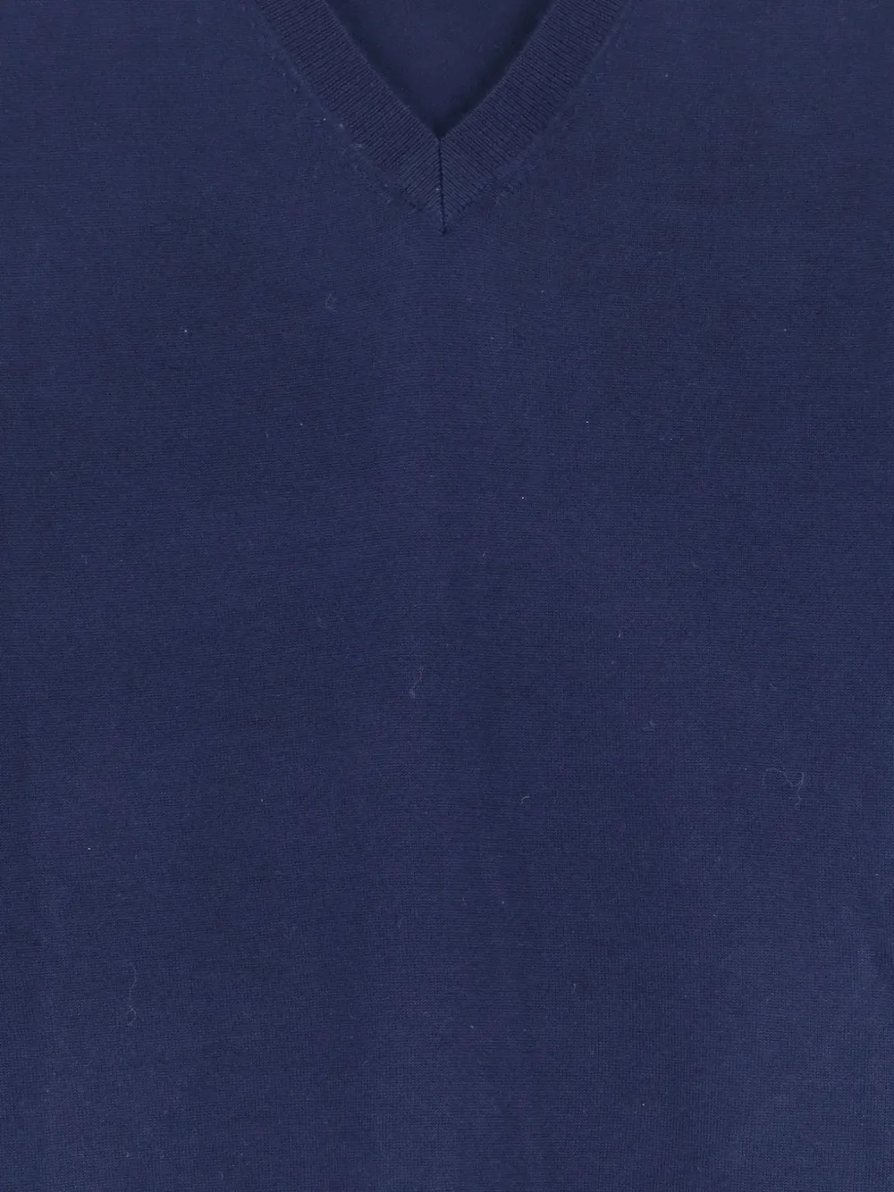 ASPESI Fijngebreide top met V-hals en lange mouwen Blauw