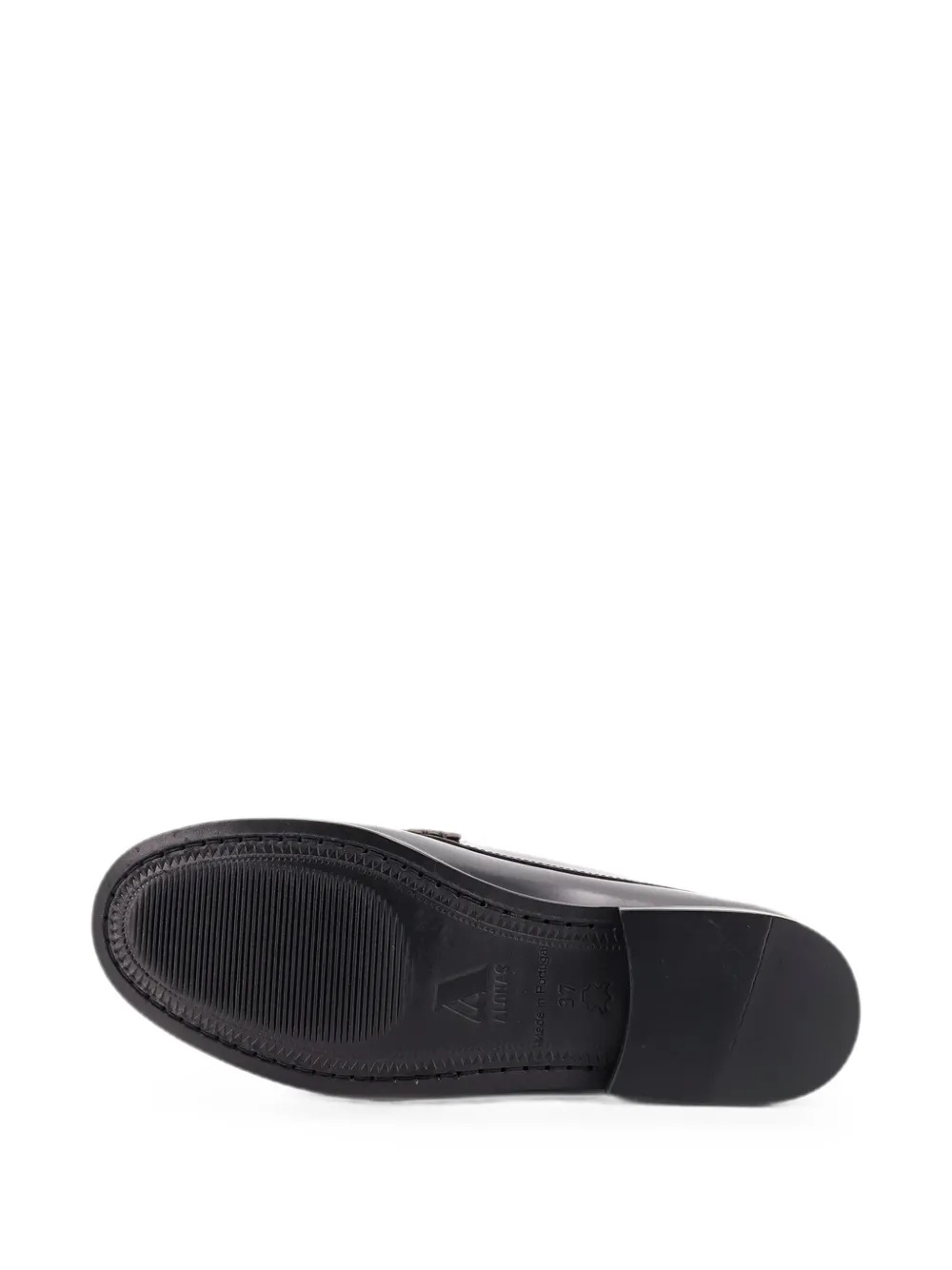 ALOHAS Rivet leather loafers Bruin